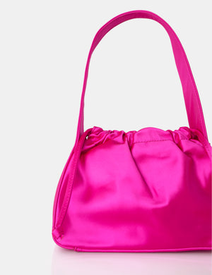 The Ella Hot Pink Satin Grab Bag