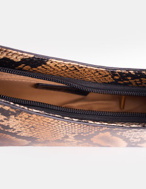 Morgan Snake Asymmetric Shoulder Bag