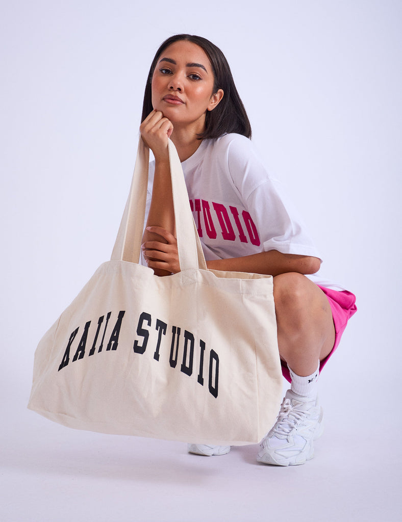 Kaiia Studio Tote Bag Cream & Black