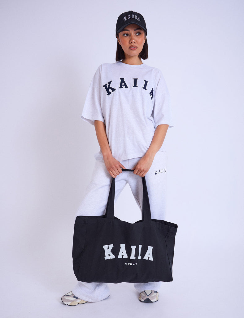Kaiia Sport Tote Bag Black & White