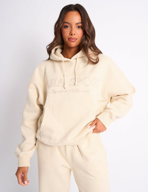 Kaiia Sport Oversized Hoodie Buttercream