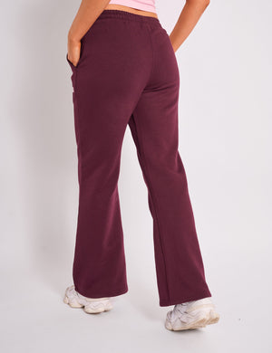 Kaiia Wide Leg Joggers Plum & Pink