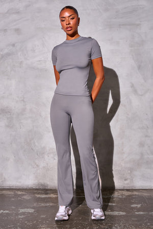 Kaiia Sculpt Yoga Pants Slate Grey