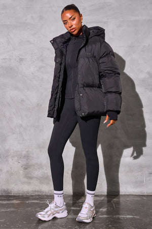 Kaiia Studio Oversized Puffer Coat Black