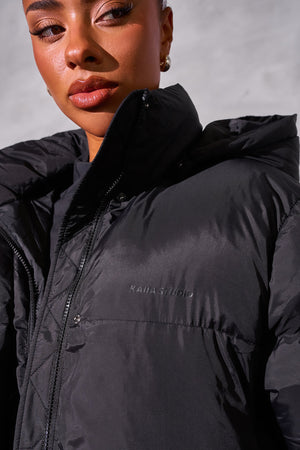 Kaiia Studio Oversized Puffer Coat Black