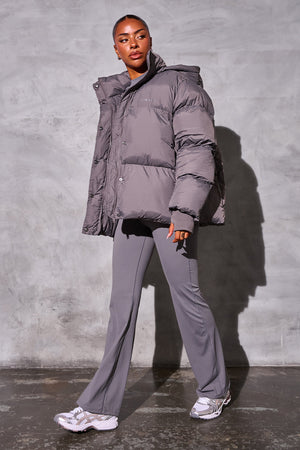 Kaiia Studio Oversized Puffer Coat Grey