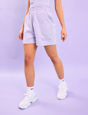 Kaiia Logo Sweat Shorts Lilac