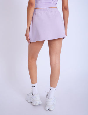 Kaiia Logo Mini Sweat Skirt Lilac