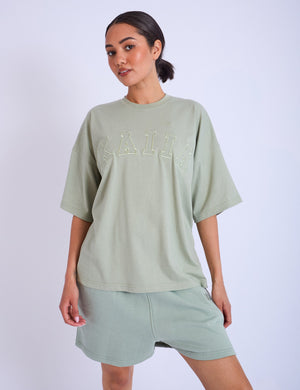 Kaiia Oversized T-shirt Sage Green