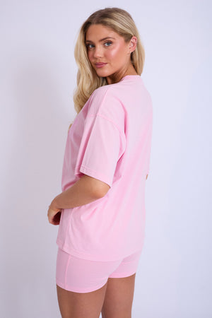 Kaiia Studio Oversized T-shirt Baby Pink