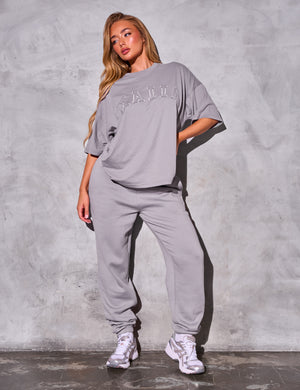 Kaiia Oversized T-Shirt Dove Grey