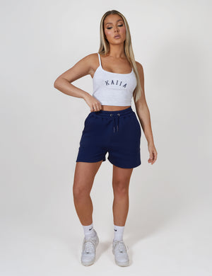 Kaiia Cami Logo Top In Grey Marl