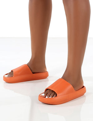 Flex Orange Rubber Flat Sliders