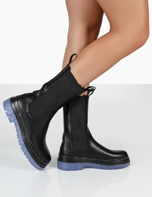 Winter Black Ankle Chealsea Boots