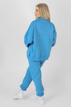 90S Oversized Joggers Blue