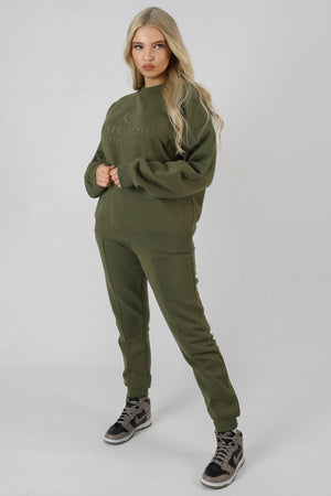 Seam Front 90S Joggers Khaki