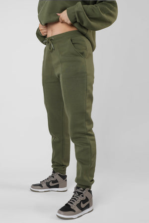 Seam Front 90S Joggers Khaki