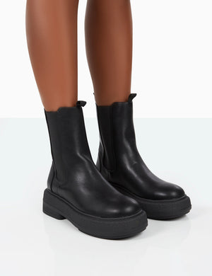 Barbie Black Pu Chelsea Boots