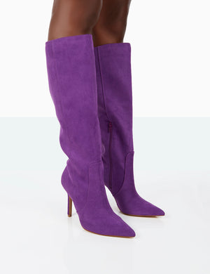 Mauve suede outlet boots