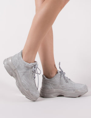 Blend Chunky Trainer in Grey