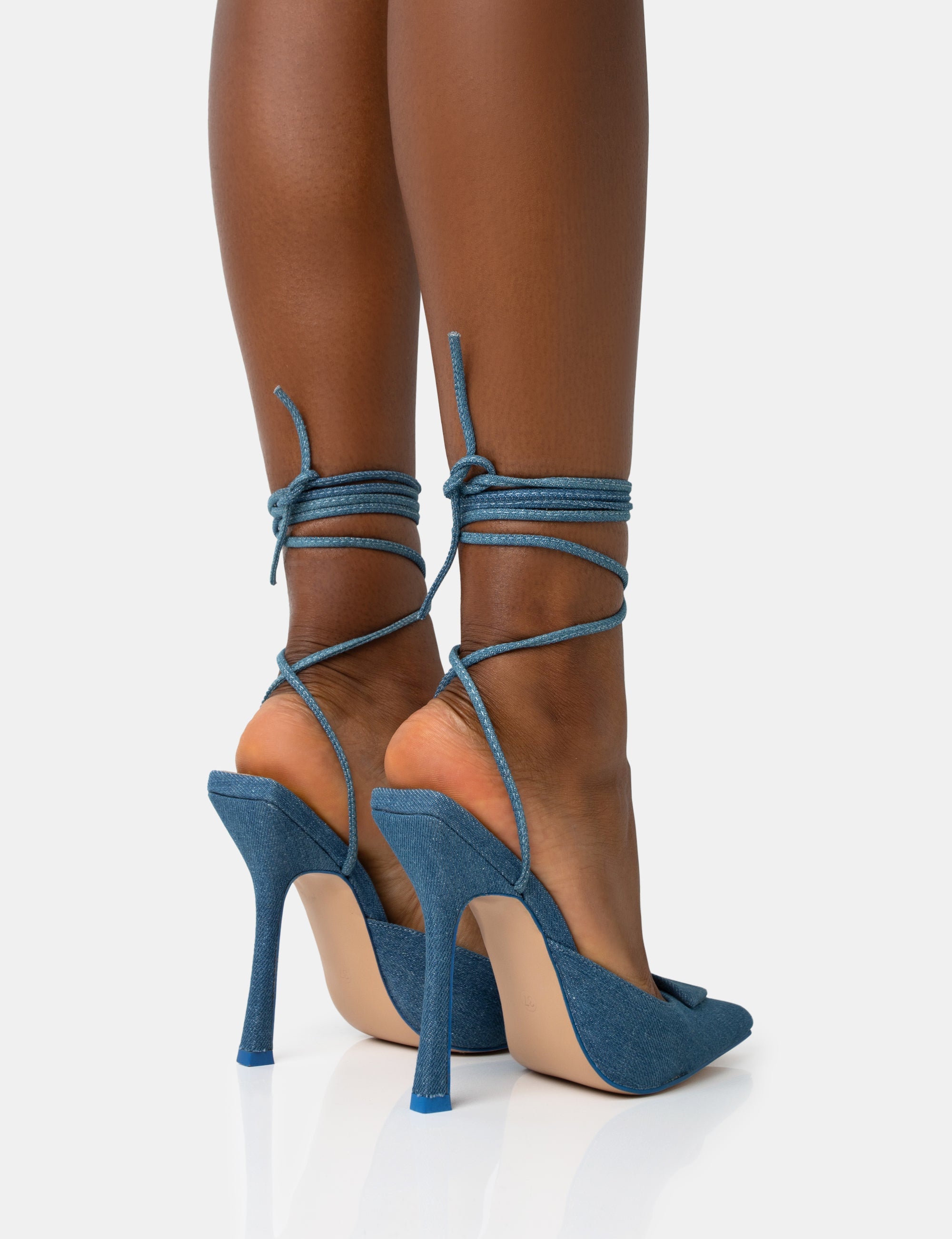 Suede lace clearance up heels