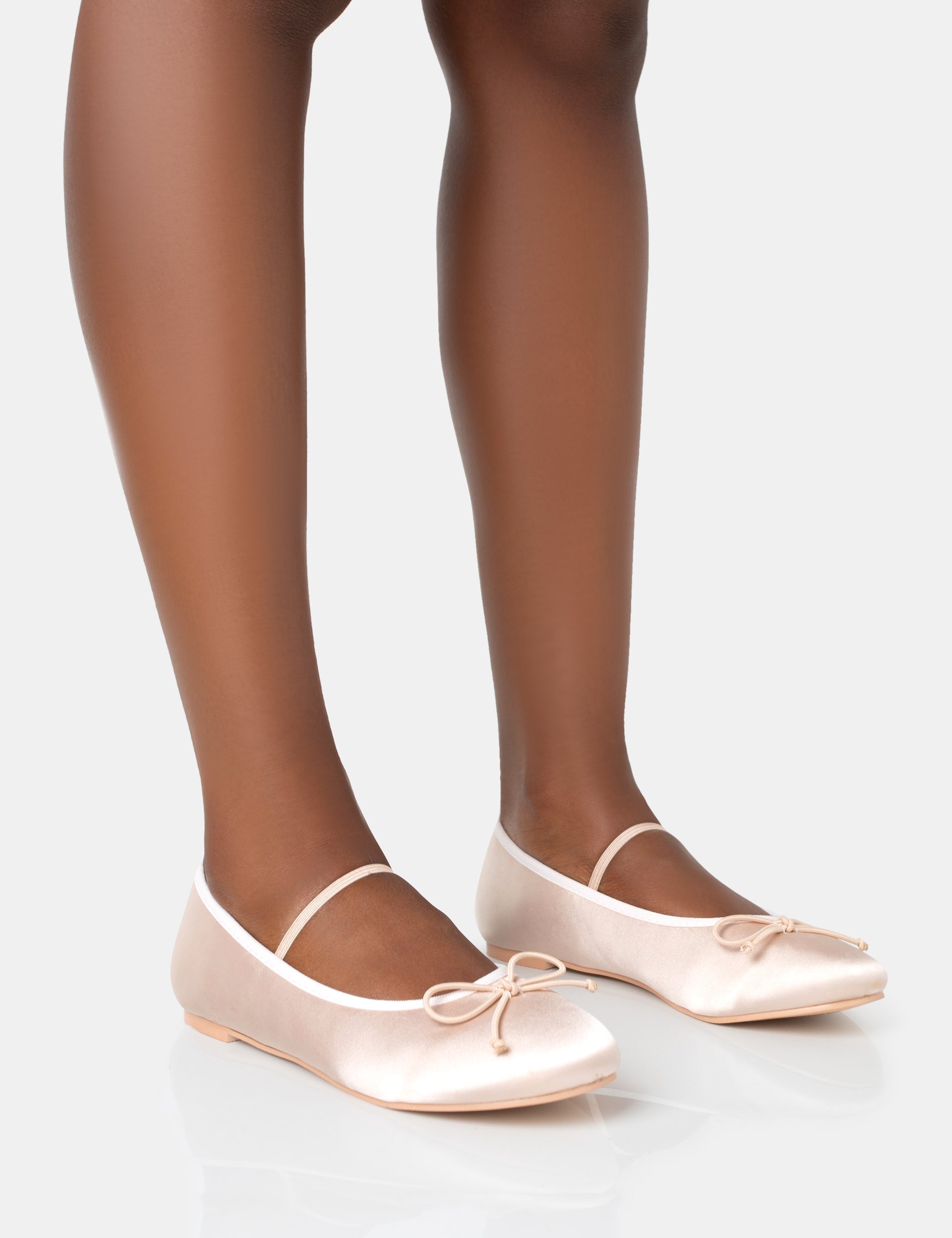 Pink satin best sale ballet shoes