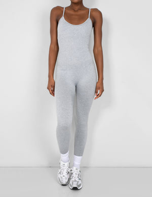 Seamless Unitard Jumpsuit Grey