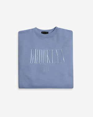 Brooklyn Embroidered Sweatshirt Bluebell