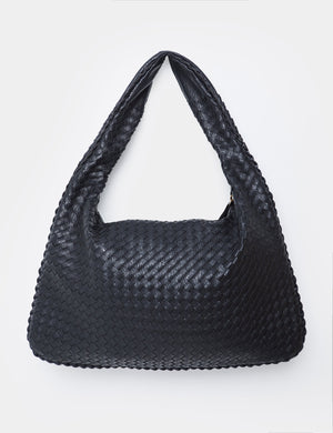 The Bailey Black Woven Medium Bag