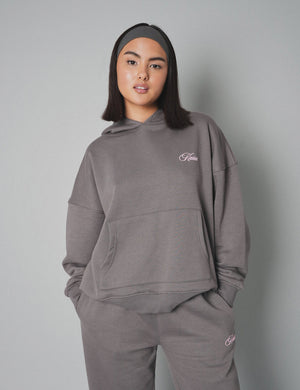 Kaiia the Label Oversized Hoodie Dark Grey