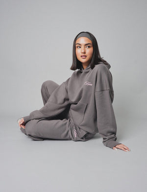 Kaiia the Label Oversized Hoodie Dark Grey