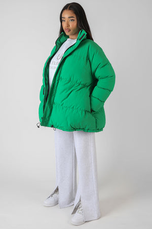 Padded Trapeze Puffer Green