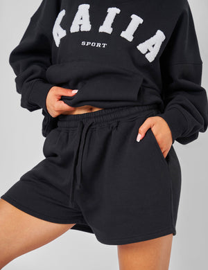 Relaxed Sweat Shorts Black