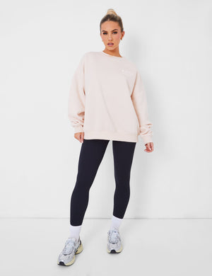 Kaiia Design Oversized Sweatshirt Pale Pink