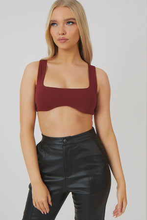 Underbust Detail Crop Top Port