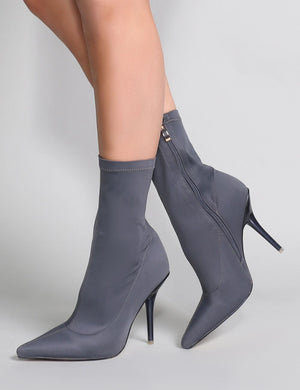 Gray shop sock booties