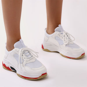 Revival Chunky Trainers in White