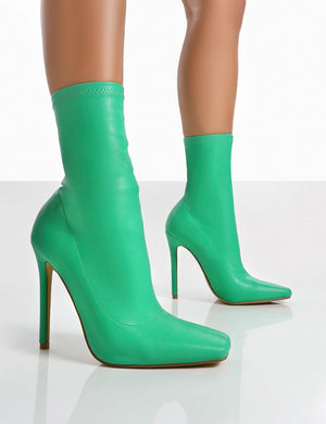 Lime green sock booties best sale